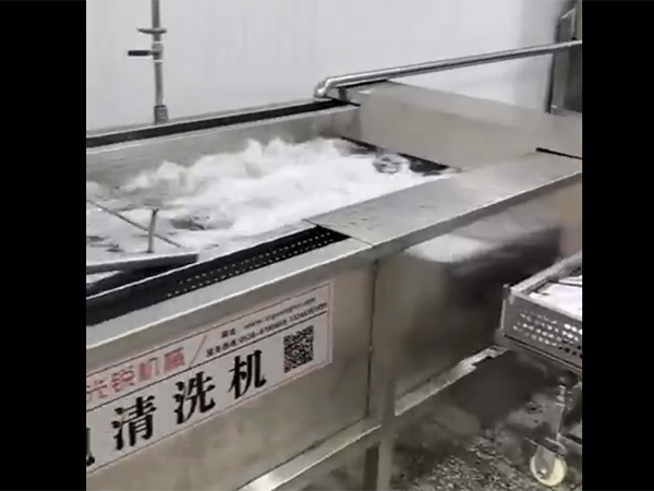 包装袋清洗风干烘干流水线
