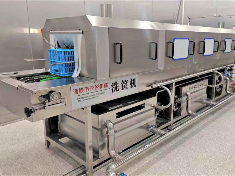 清洗 + 风干一体化，筐子周转不等待