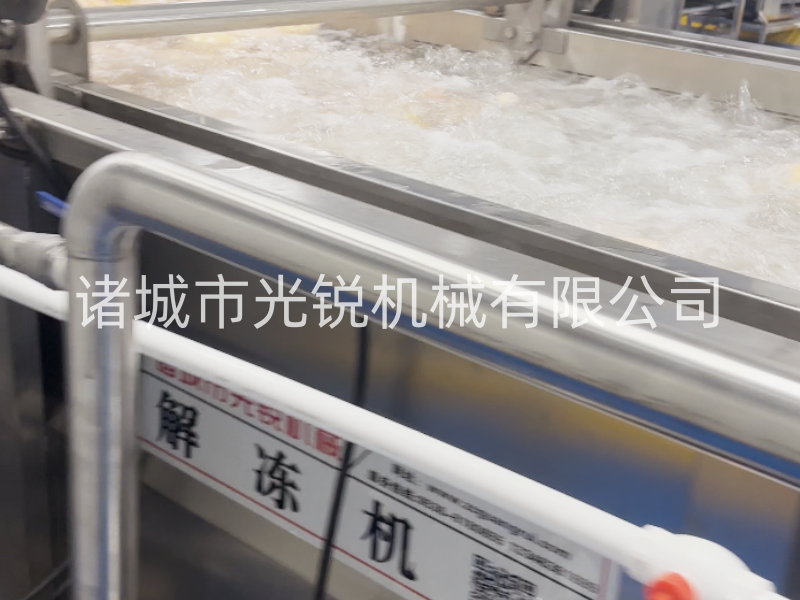 冻鸭加工不用愁！一站式解冻清洗分割流水线，效率翻倍！